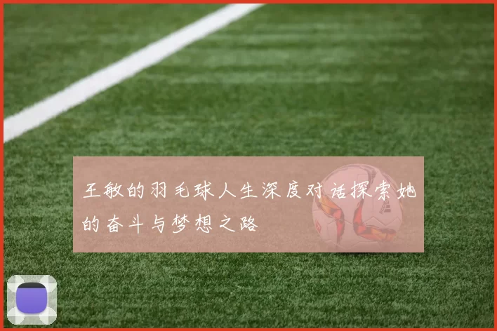 王敏的羽毛球人生深度对话探索她的奋斗与梦想之路
