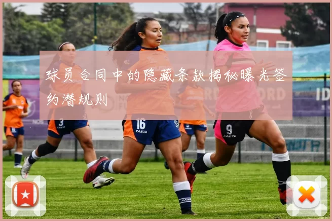 球员合同中的隐藏条款揭秘曝光签约潜规则
