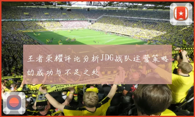王者荣耀评论分析JDG战队运营策略的成功与不足之处